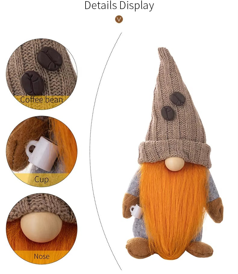 Doll Elf Dwarf Gnome Decorations for Home Decoration-Gnome Yellow Men