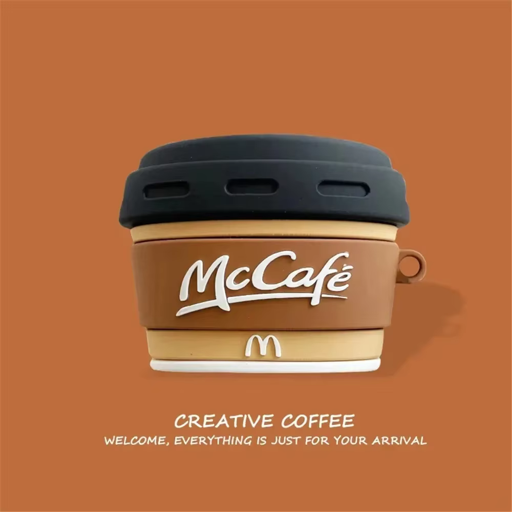 Cute McCafe Earphone Case Cover For Airpods 1/2/3/4/Pro/Pro 2 (NOT INCLUDED Earphone)