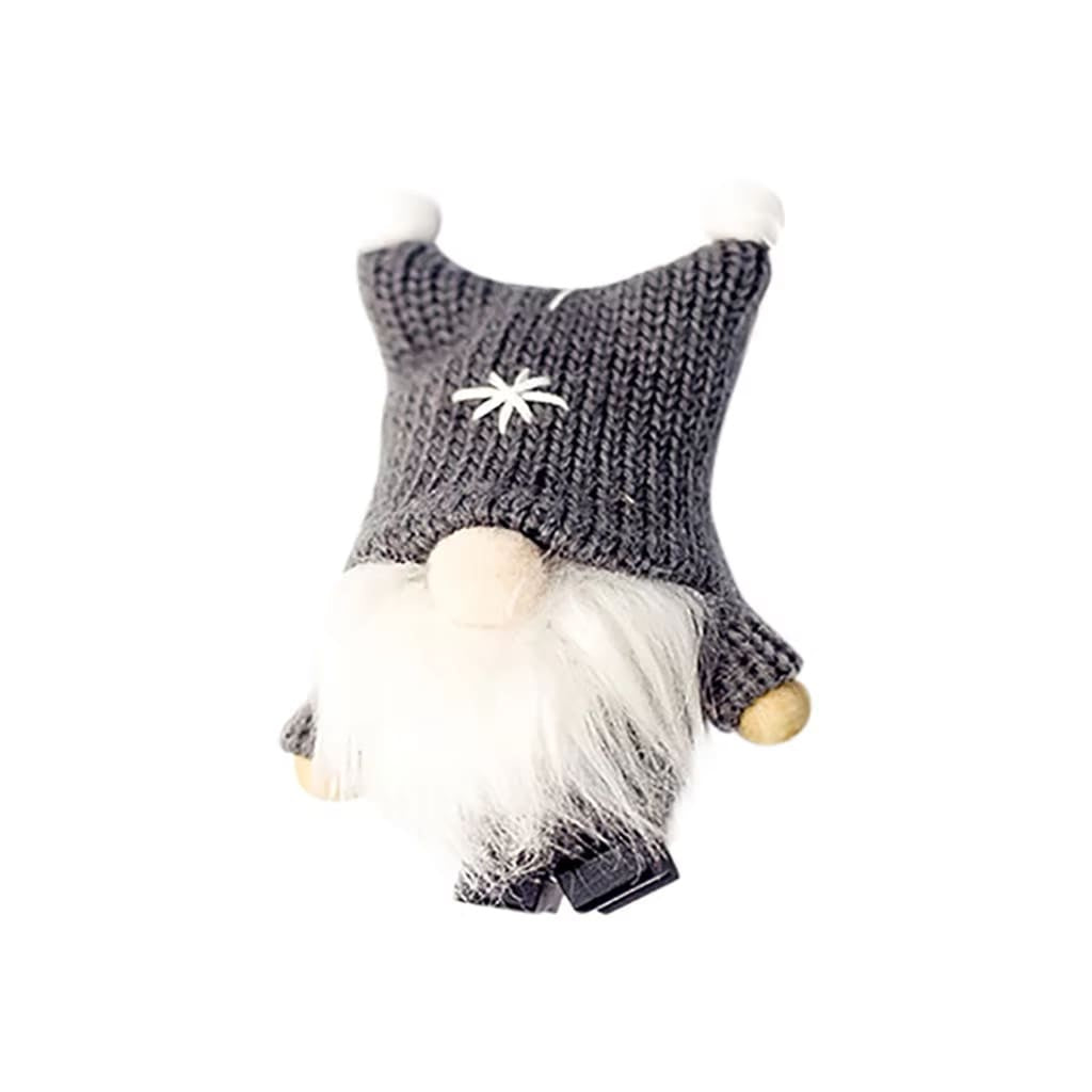 10cm Doll Elf Gnome Decorations for Home Grey