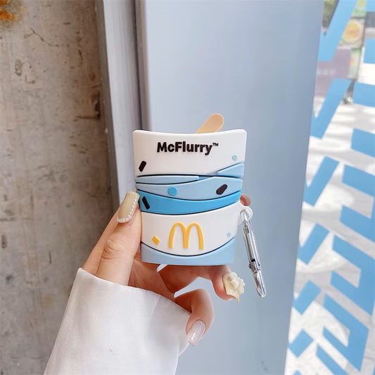 Cute McFlurry Earphone Case Cover For Airpods 1/2/3/4/Pro/Pro 2 (NOT INCLUDED Earphone)