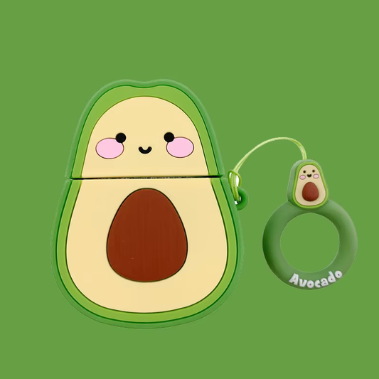 Cute Avocado Earphone Case Cover For Airpods 1/2/3/4/Pro/Pro 2 (NOT INCLUDED Earphone)