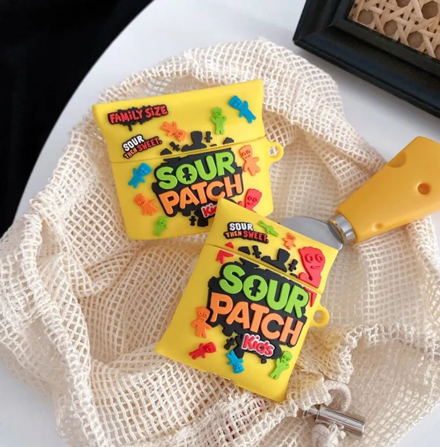 Cute Sour Patch Kid Earphone Case Cover For Airpods 1/2/3/4/Pro/Pro 2 (NOT INCLUDED Earphone)(Yellow Color)