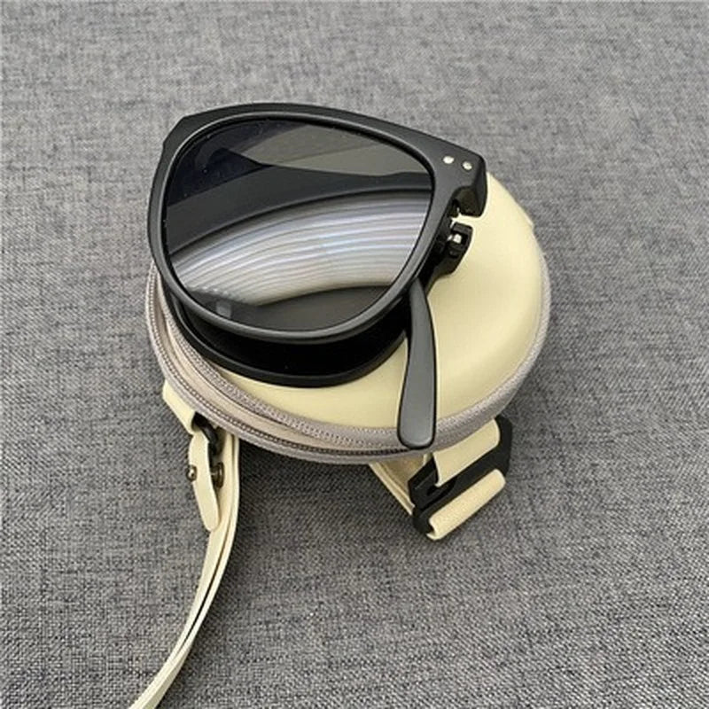 New Women's Fashion Folding Sunglasses Women's Brand Designer Glasses UV400 Eyewear Lady Retro Sun Glasses Women's Goggles