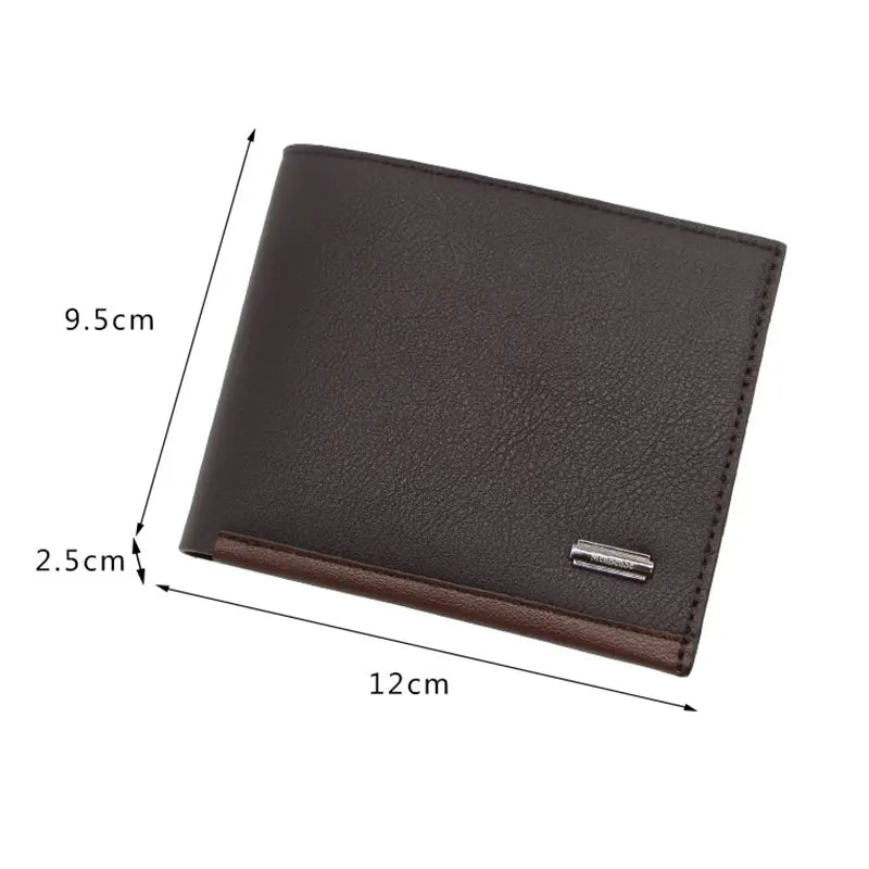 Men Wallets New Short High Quality Coin Pocket Bag Brand Men's Wallet Simple Credit Card Holder Photo Holder Men's Money Clip