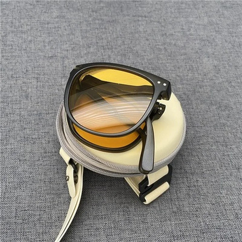 New Women's Fashion Folding Sunglasses Women's Brand Designer Glasses UV400 Eyewear Lady Retro Sun Glasses Women's Goggles