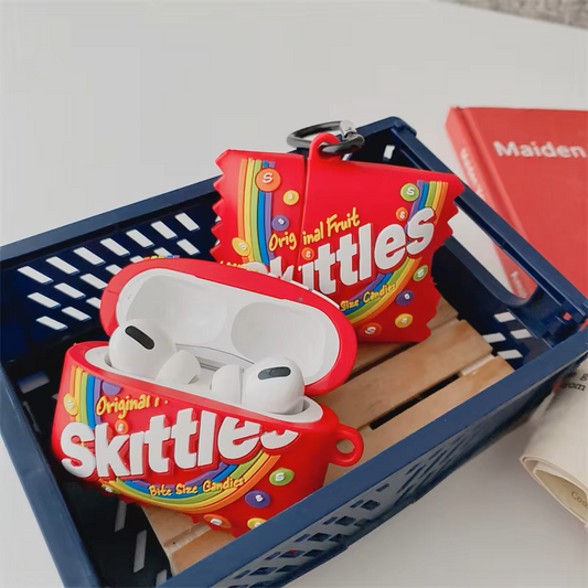 Cute Skittle Rainbow Earphone Case Cover For Airpods 1/2/3/4/Pro/Pro 2 (NOT INCLUDED Earphone)
