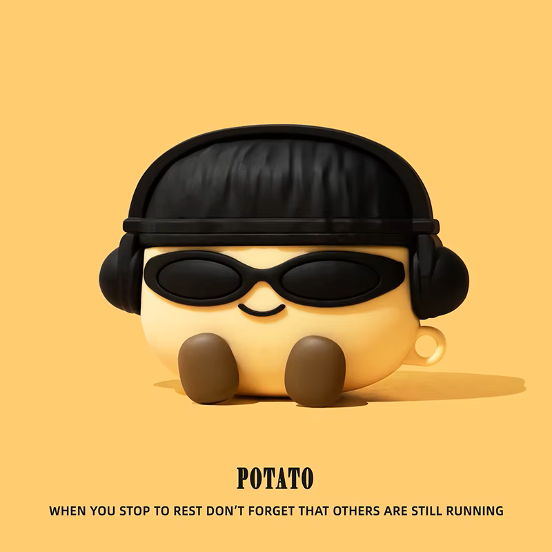 Cute Potato Earphone Case Cover For Airpods 1/2/3/4/Pro/Pro 2 (NOT INCLUDED Earphone)