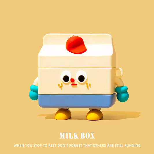 Cute Milk Box Earphone Case Cover For Airpods 1/2/3/4/Pro/Pro 2 (NOT INCLUDED Earphone)
